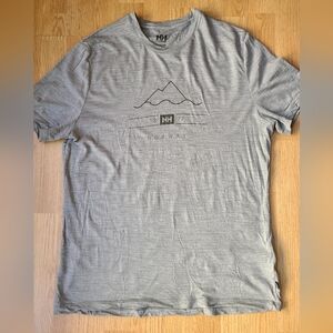 Grey Merino Wool Helly Hansen large tshirt